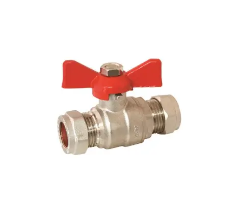Butterfly Valve 22mm Red