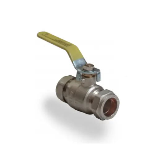 [11BB35LGAS] Lever Valve Gas 35mm Yellow