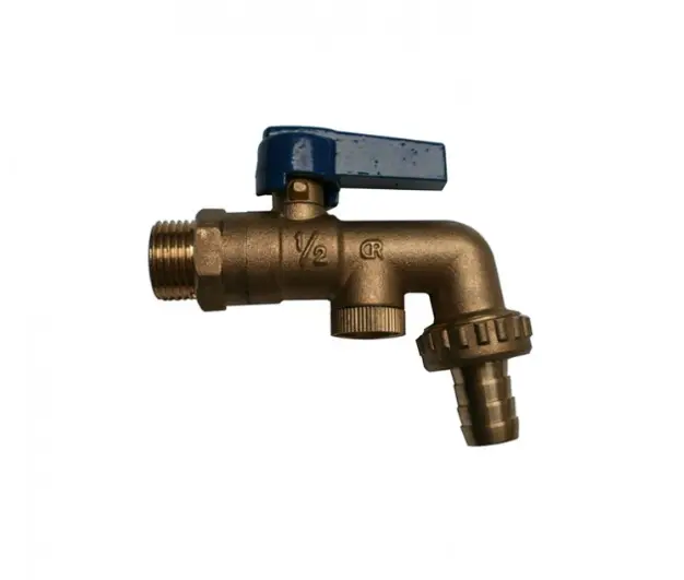 Bibcock 15mm Doub Check Lever