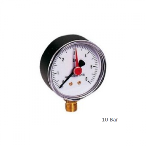 Pressure Gauge 10B 1/4" BTM Inlet