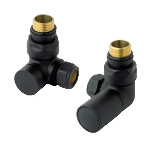 Rad Valve Corner Pair Black**