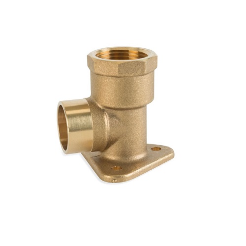 [11CE15NP] Endfeed 15mm WallPlate Elbow