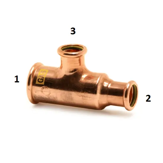 [11CY22FD15] XPress Gas 22 x 15 x 15 Centre & End Tee