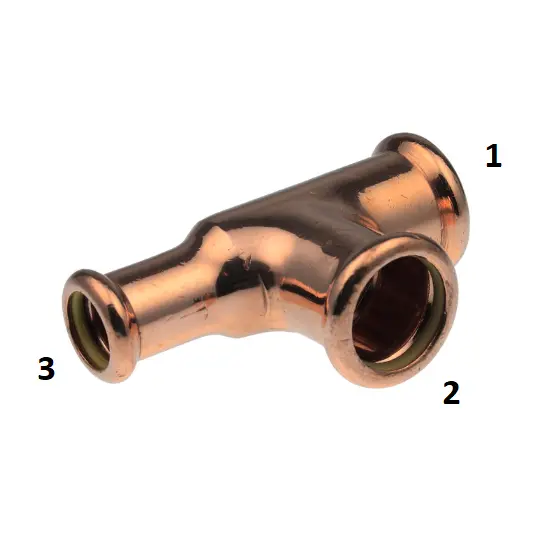 [11CY22FE15] XPress Gas 22 x 15 x 22 End Tee