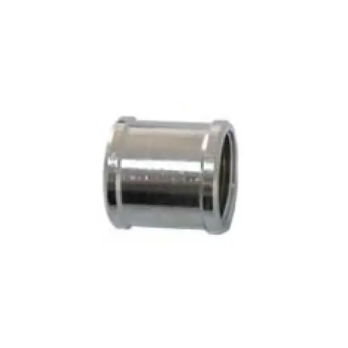 Chrome Coupler F X F 1/2"
