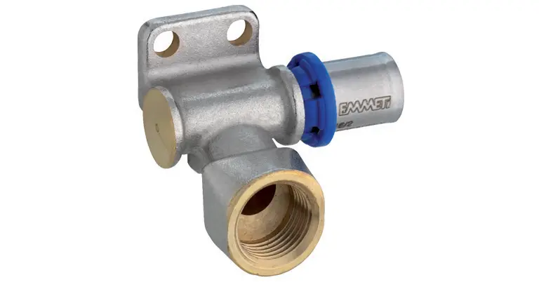 [11LE16NP5ℙ5] ⌂ Gerpex TH.prof 16x1/2" Wallplate Elbow RH 28101632 Bag(5)
