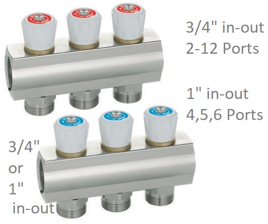 ⌂ Emmeti Topsan Manifold 4port 3/4" 01282054