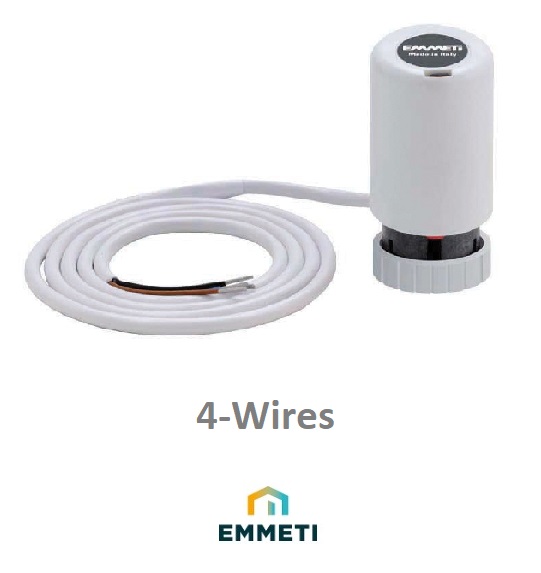 [11UEAV4] ⌂ Emmeti UFH Actuator 4 Wire 1213252 Special Order 
