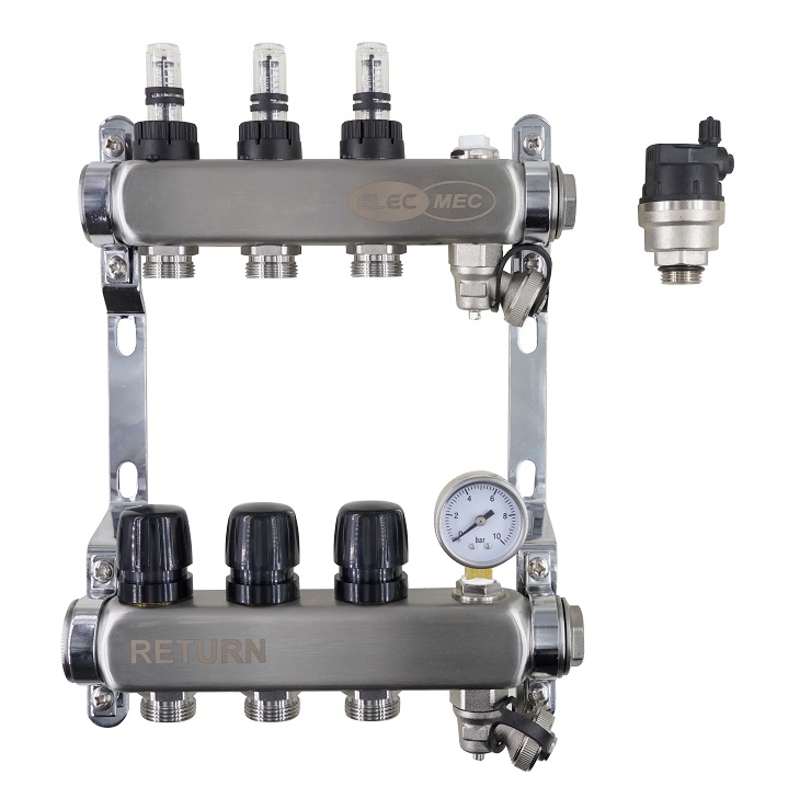 [11UHM3] HL UFH Manifold 3 Port