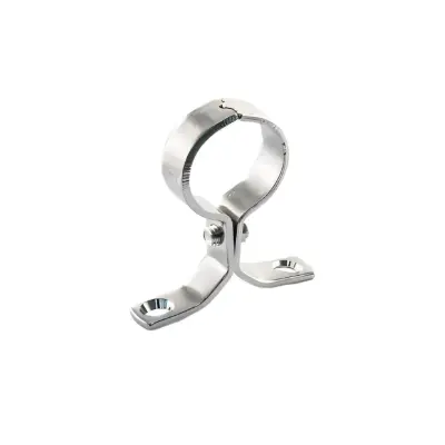 [11XP35C] Pressed 35mm Chrome Pipe Clip