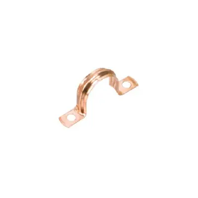 [11XK15] Saddle Pipe Clip Copper 15mm