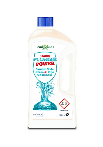[121DU.Caustic.soda] Plunge power Drain Unblocker 1L (Caustic soda)