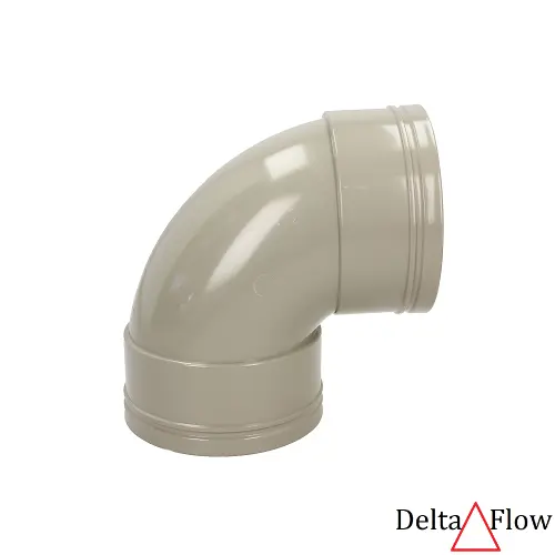 [127Bs90⟁ᵀ] SoLv 110mm 92°Bend Short 2skt⟁ᵀOLiv.Grey