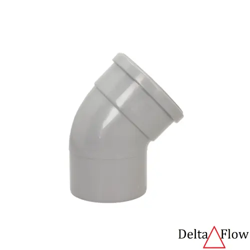 [127Br41⟁ᴰ] RingSoil 110 Bend 45° SpgT⟁ᴰ Grey