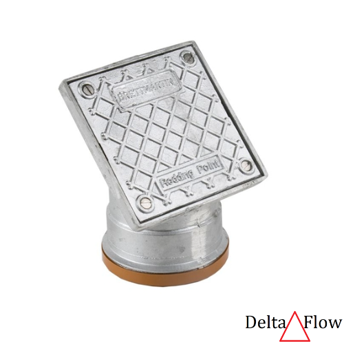 [12U4Er45▨ᴮB5592] UG 4" Rodding Eye 45°🔸ᴮAlum