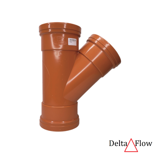 [12U4F43⟁ᴰ] UG 4" Y Tee 45° 3skt⟁ᴰ🔸