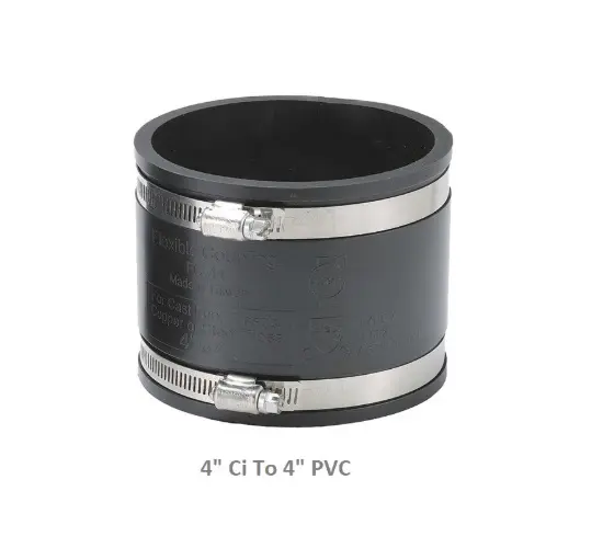 [12Fx44] Flexi Coupler 4 ci x 4 Pvc Flexseal DC115