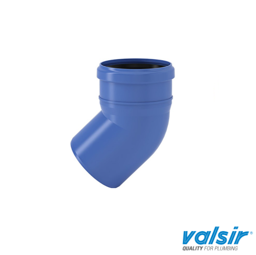 Acoustic 40mm Bend 45° SSkt BLUE VS0650415