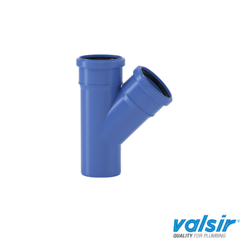 [12VT5FY] Acoustic 50mm Y Tee 2Skt Blue VS0650513
