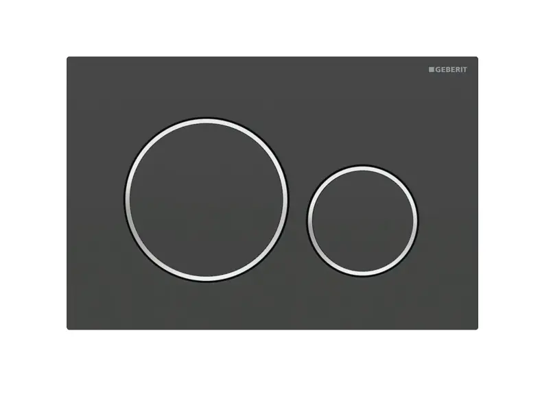 Sigma 20 Round Flush Plate MBLK/CP