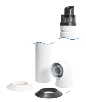 [174PTF4] Pottn Flue 100 Horiz 1m 7222019