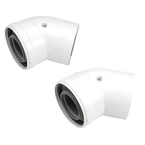 [174VLF5BB] Vaillant Flue 125 Elbow 45° Pair 303211