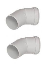 [174VLPBBA] Vaillant Plume Elbow 45° WH Pair 0010039360