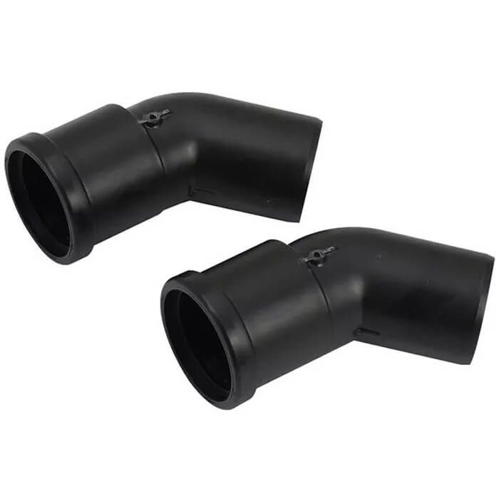 [174VLPBB] Vaillant Plume Elbow 45Deg BLK Pair 20219551