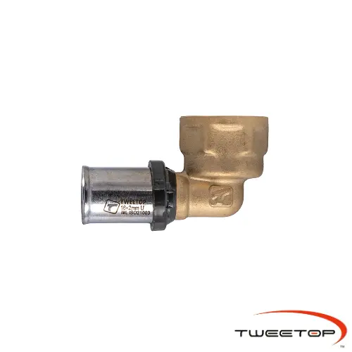 AL.U-Press 16x1/2"Fi Elbow TT