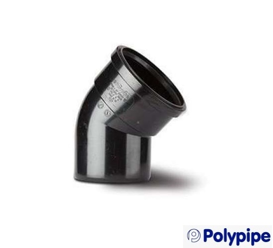 [127Br41🅟SB412] SB412🔵🅟PuFit 110 Bend 45°spigt