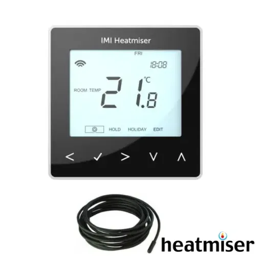 Heatmiser neoStat-e Black🕐+©°Electric Thermostat