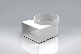 [21D1BN] Duct1 110x54 to 100 Female Bend