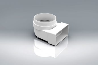 Duct1 110x54 to 100 Male Bend