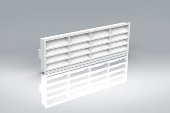 [21D1GBW] Duct1 Airbrick White-Fits  Adap