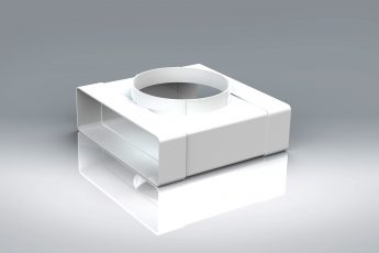 [21D2FC5] Duct2 204x60 Tee Centre Ø125