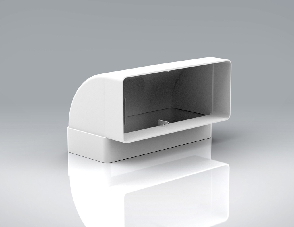 [21D3BV] Duct3 220x90 Bend 90°Vertical