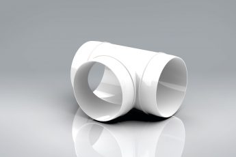 [21D4F] Duct4 100 Tee