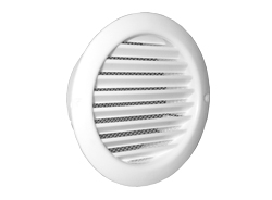 [21D4GGRW] Duct4 100 Round Grille+Flyscreen Whi