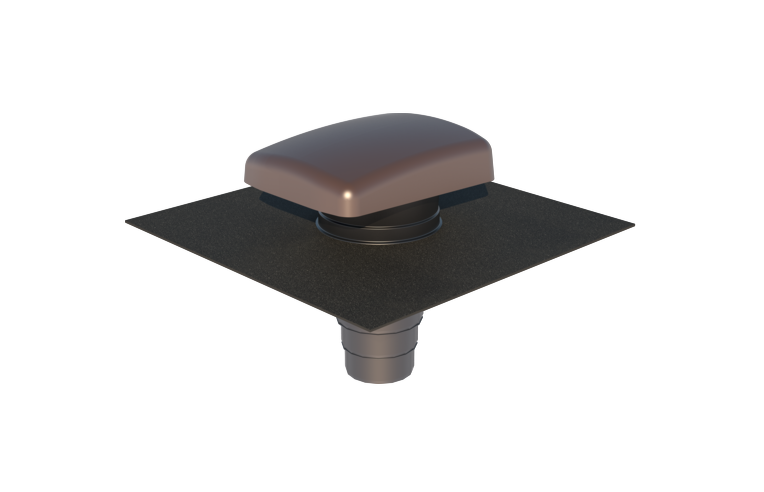 [21DMVHR.RV.Brw] 5 in 1 Ventilating Roof Tile Vent Sepia Brown 100130172066
