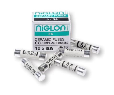 [22FP05] Fuse 5a 25mm Std Pk10