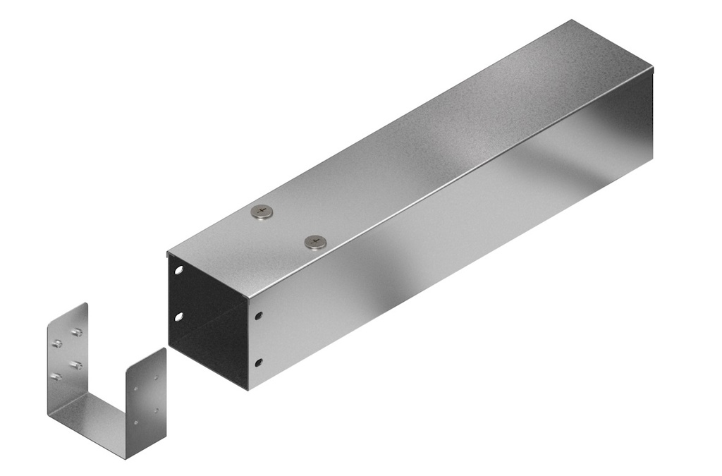[22MB44.3m] MB Trunking 100 x 100mm PreGalv 3m