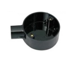 [22RB20X1] Conduit Box 20mm 1w ϙ Bk (Terminal)