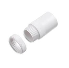 [22RW25M] Cond Adap Male + LkRng 25mm Wh