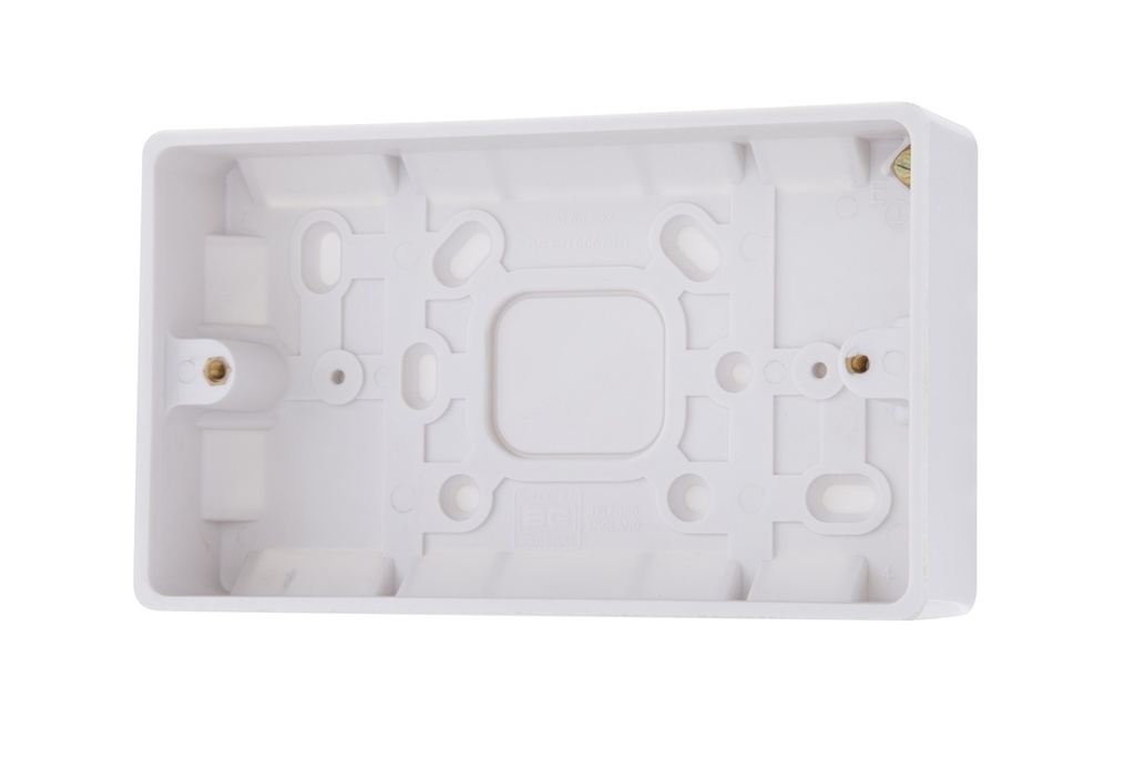 [24BP232R] Pattress 2g 32mm Curve Wh 892