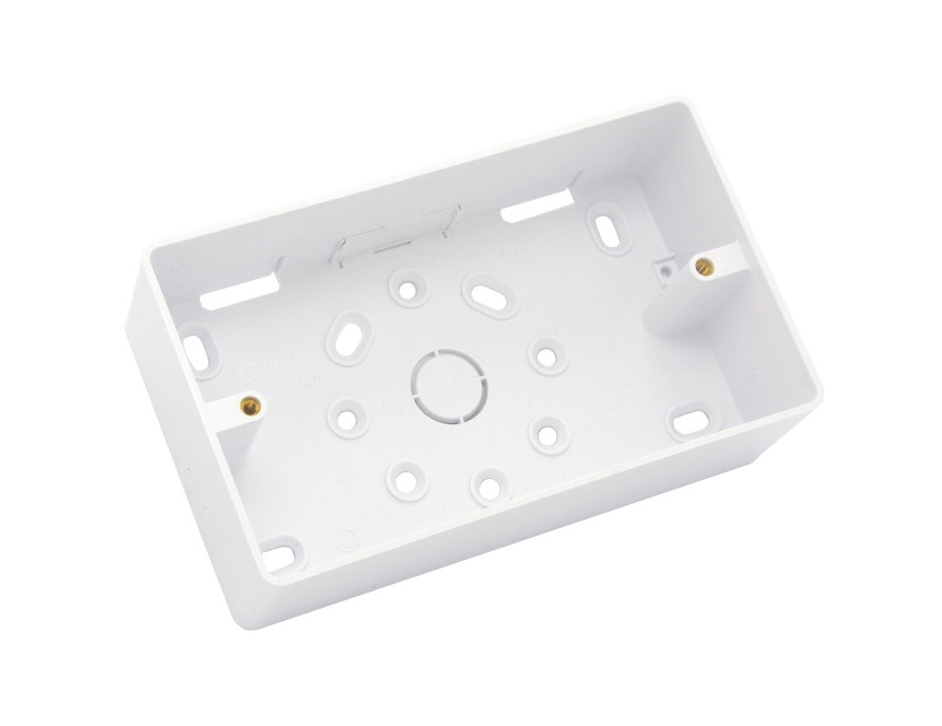 [24BPR232esr] Pattress 2g 32mm CutOut=Ø20, T25.16 -SB2GRW