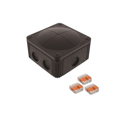 Wiska 110x110x66mm IP66 Bk