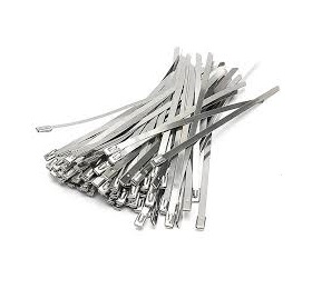 [24KT30079SS] Cable Tie Steel 300mm HVY 7.9mm SS pk100