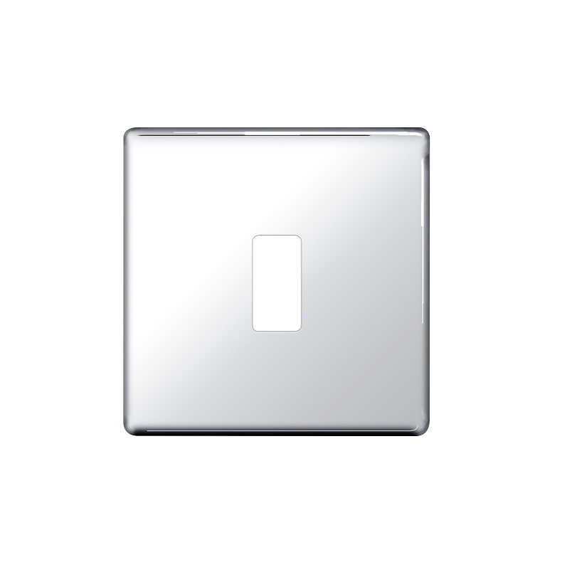 [25BCPc.Gp11] Bg Scr.Less Grid Plate 1g PChrome RFPC1-01