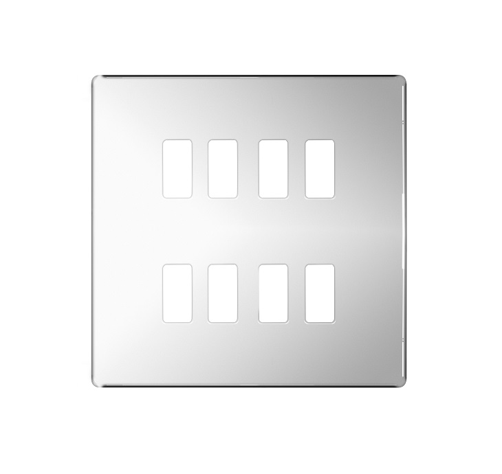 [25BCPc.2x4] Bg Scr.Less Grid 8g Cover 2raw.4 P.Chr RFPC8-01