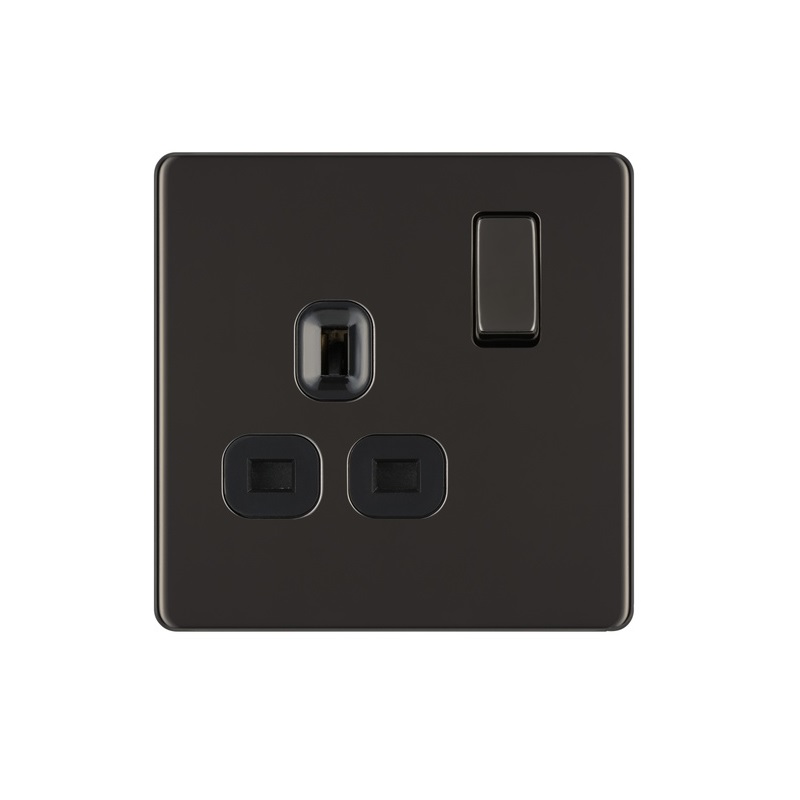 [25BCNi.31] Bg Scr.Less Socket 1g 13a Dp BNickle FBN21-01